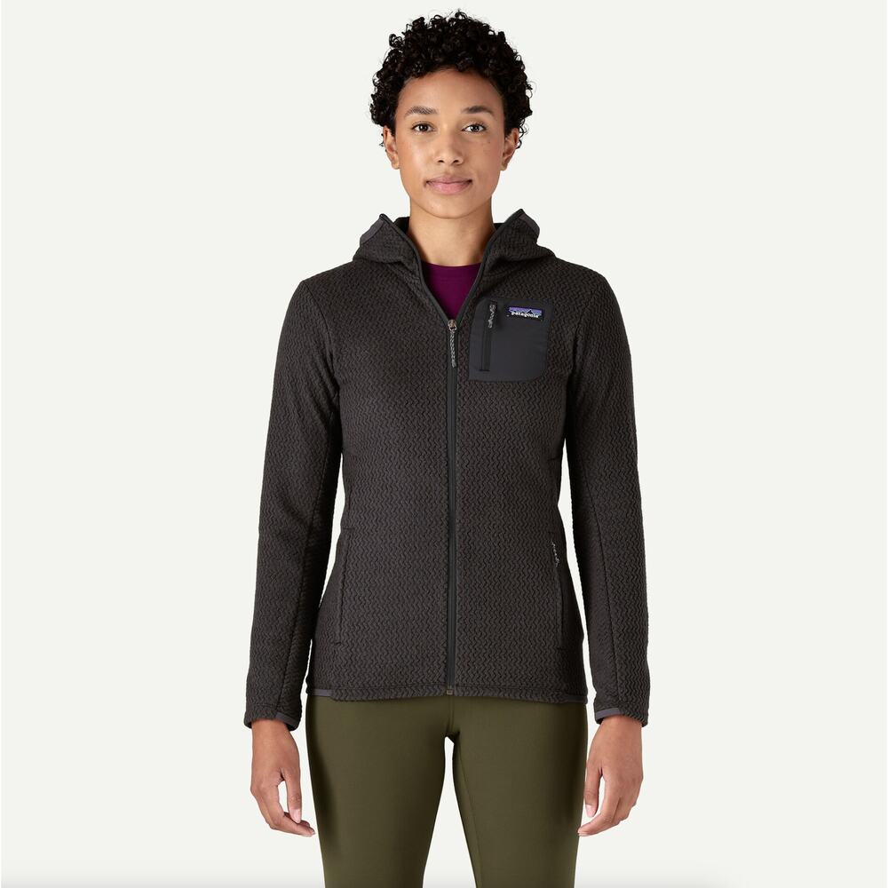 PATAGONIA R1 Air Full-Zip Hoody Black Sz XS